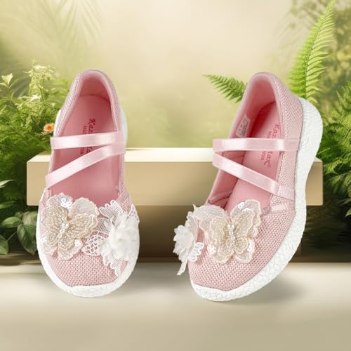Image of KazarMax Kids Girls Floral Ballet Flat Ballerina
