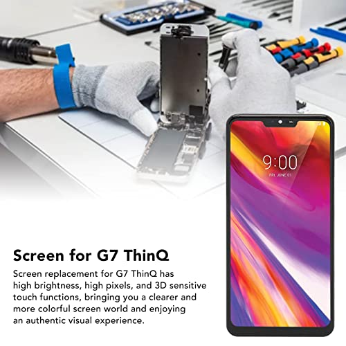 Rankomu LCD pekskärm för G7 ThinQ – Ersättningsdelar med ram