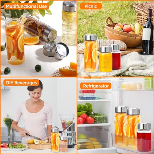 Bouteille en verre de 355 ml réutilisable anti-fuite pour protéines - 7