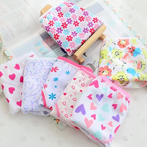GALPADA 6 peças de roupa íntima para bebês meninas adorável desenho animado infantil grossa absorven
