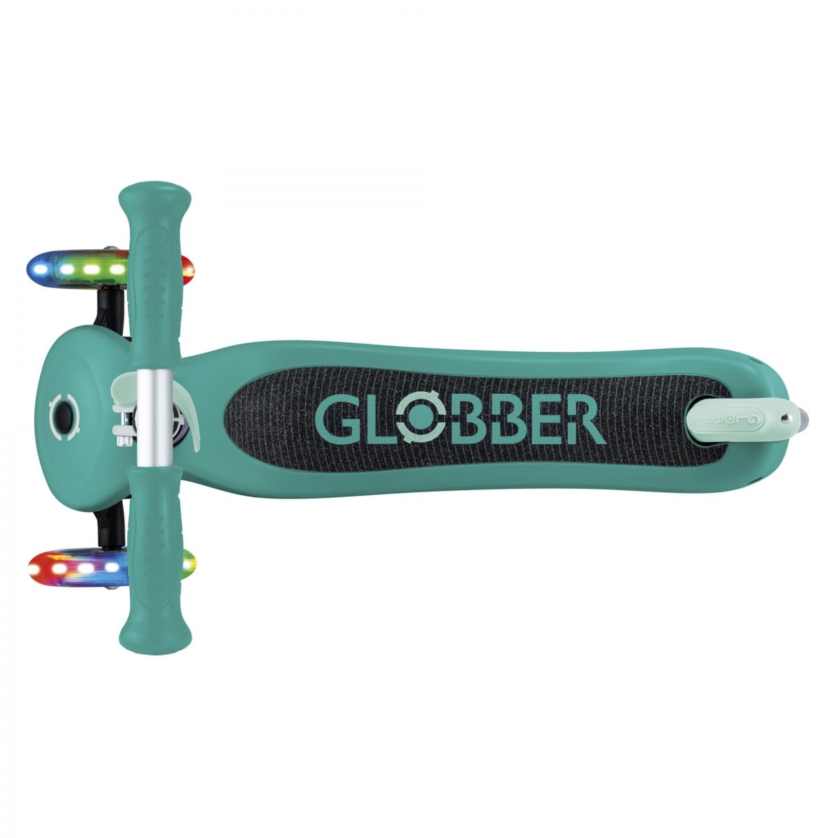 Globber - Primo Lights - Monopattino a 3 ruote per bambini dai 3 ai 7 anni, verde