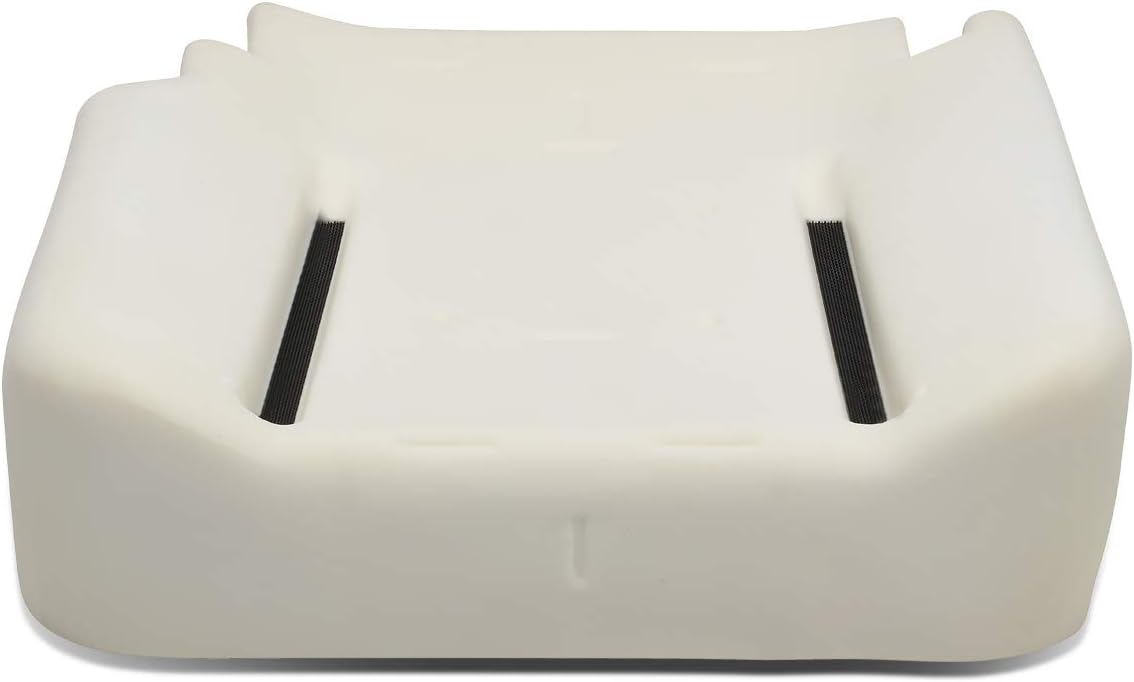 DNA MOTORING Driver Side Bucket Seat Bottom Lower Cushion Pad, White, ZTL-Y-0135