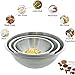 Tiger Chef Mixing Bowls Stainless Steel 13, 16 & 20 Quart Multi-Purpose Commercial Large, Set of 3