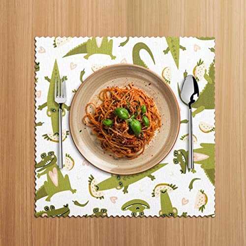 Set de table vert crocodile pour instaurer une ambiance conviviale et chaleureuse - 6