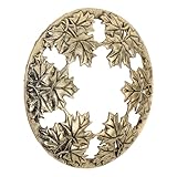 OFFIGAM Kerzenaufsatz mit Hohlem Design für Duftkerzen Eleganter Ahornblatt Lampenschirm für Zuhause Büro und Hotels Sorgt für Gleichmäßiges Schmelzen und Schnelle Löschung