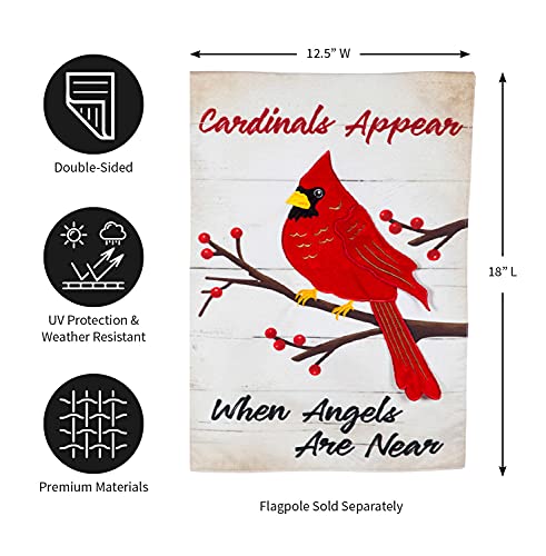 Evergreen Flag When Angels Are Near Garden Linen Flag - 12.5 X 18 Inches Outdoor Decor For Homes And Gardens #TOP2