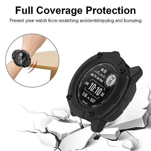 Aerku Custodia per Garmin Instinct 2X Solar, con 2...