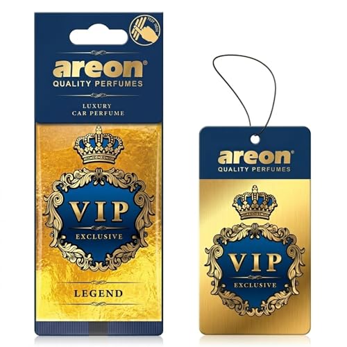 Image of AREON VIP - Hanging Cardboard Air Freshener for Car, Home & Office - Premium Cologne CAR Perfume Air Freshener with Natural Fragrances - Long Lasting, Fresh, Luxurious Scent - Stylish Design - LEGEND,