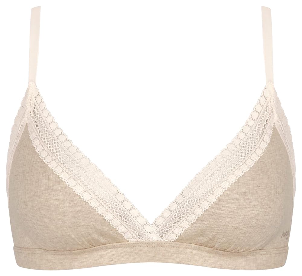 Sloggi Women's Grey Combination Go Ribbed R Bralette,