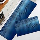 【Alfombrilla de cocina】- Juego de 2 alfombrillas de cocina, medidas 40x120cm+40x60cm, adecuadas para todo tipo de espacios. Ideal para decorar tu hogar.