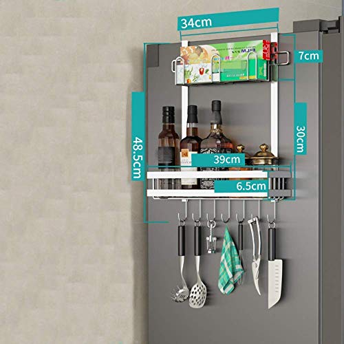 Home Refrigerator Side Rack Kühlschrank Rack Punch Free Gewürzregal Jar Flaschenhalter für Gewürze, Gewürze und Gläser