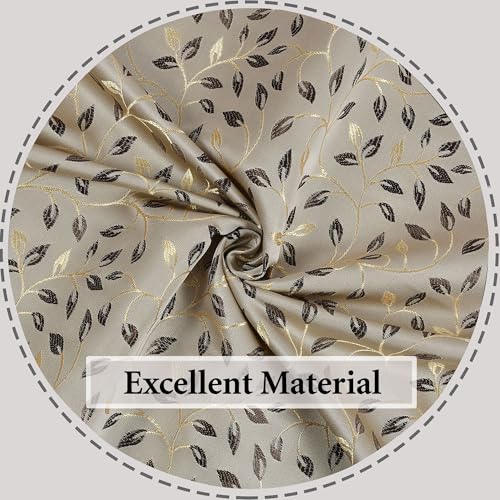 Image of FRESH FROM LOOM Opaque Curtains for Door 10 Feet Long|Big Window Curtain Polyester Weaved Parda|Modern Parde for Living Room Bedroom|Home Office Screens (Set of 3 |Coffee) Rod pocket