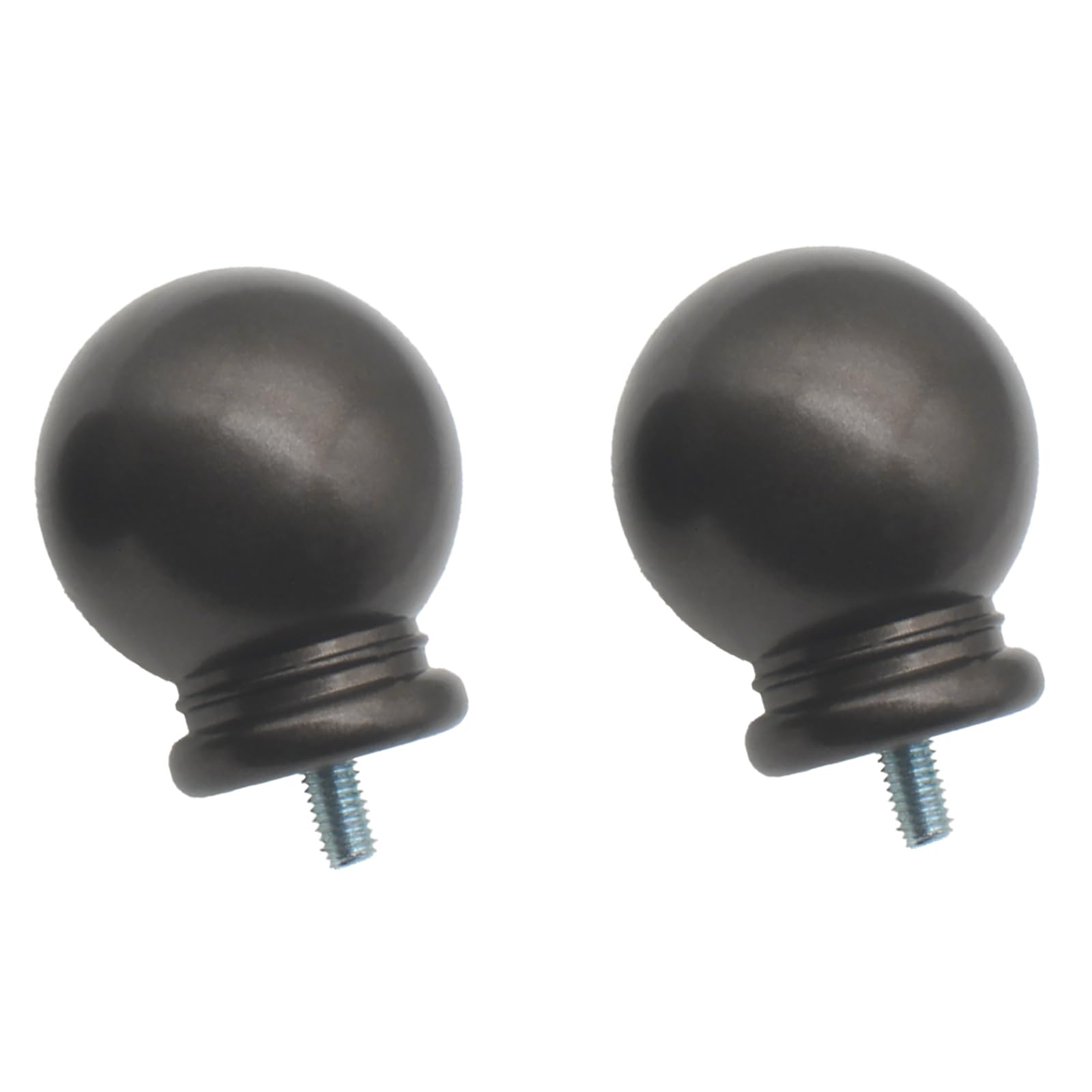 2pcs End Cap Finials for Curtain Rods 5/8