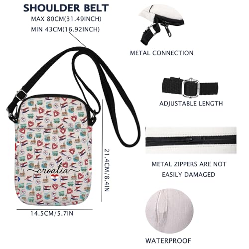 VAMSII Croatia Crossbody Bag Croatia Travel Gift Croatia Vacation Gift Welcome To Croatia Gift2