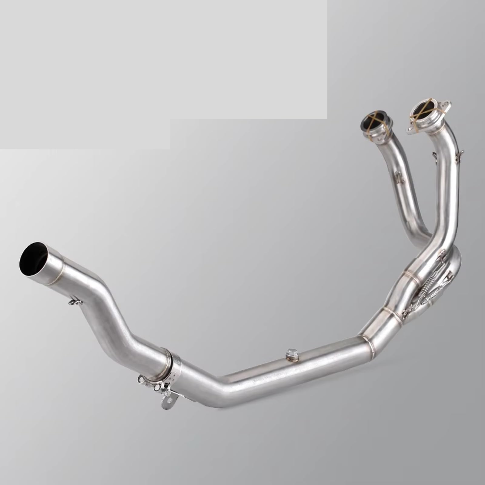Motorrad-Auspuffrohr Für CRF1000L Für AFRIKA Für TWIN Für CRF1000 | Motorrad Auspuff Vorne Link Rohr 51mm Ändern Slip-on Kit Set Komplett
