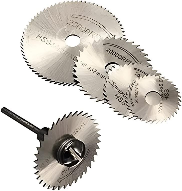 Oblivion Wood Cutter Blade 6 Pc – HSS Circular Saw Blade Set, Cutting Discs for Rotary Tools, Compatible with Dremel, UniQual & MiniCraft, Durable Metal Cutting Discs for Precision Wood and Metal Work