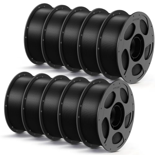 ANYCUBIC PLA+ 3D Printer Filament 1.75mm, 1KG Pearl Black*10
