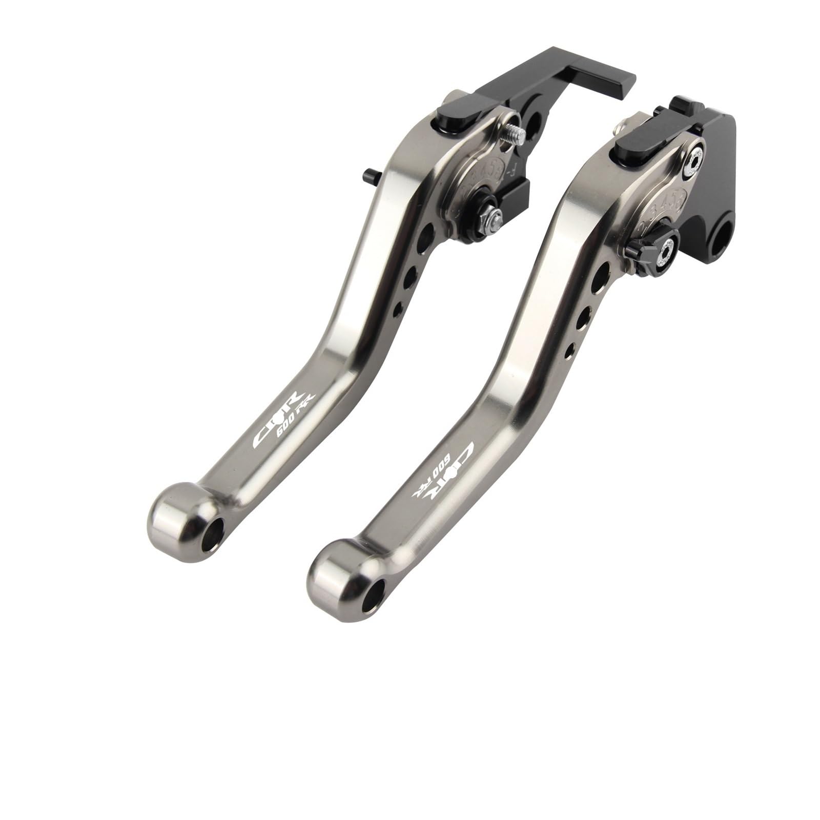 Motorcycle Brake Clutch Levers Motorcycle Accessories 6 Adjustable Short Brake Clutch Lever Handles For Ho&n&da CBR600RR 2007-2021(GRA)