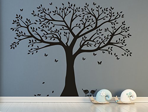 Family Tree Wall Decal Family Tree Wall Decor Vinyl Wall Art Photo Frame Tree Stickers Living Room Home Decor Tree Wall Sticker (Black) #TOP4