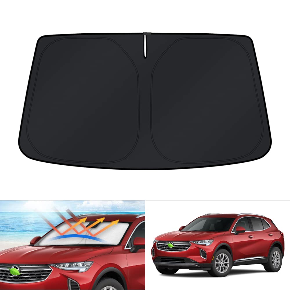 KUST Windshield Sun Shade for Buick Envision 2021-2023 2024 2025 2026 Accessories Sunshade Window Sun Visor Protector Foldable Blocks UV Rays Keep Your Car Cooler