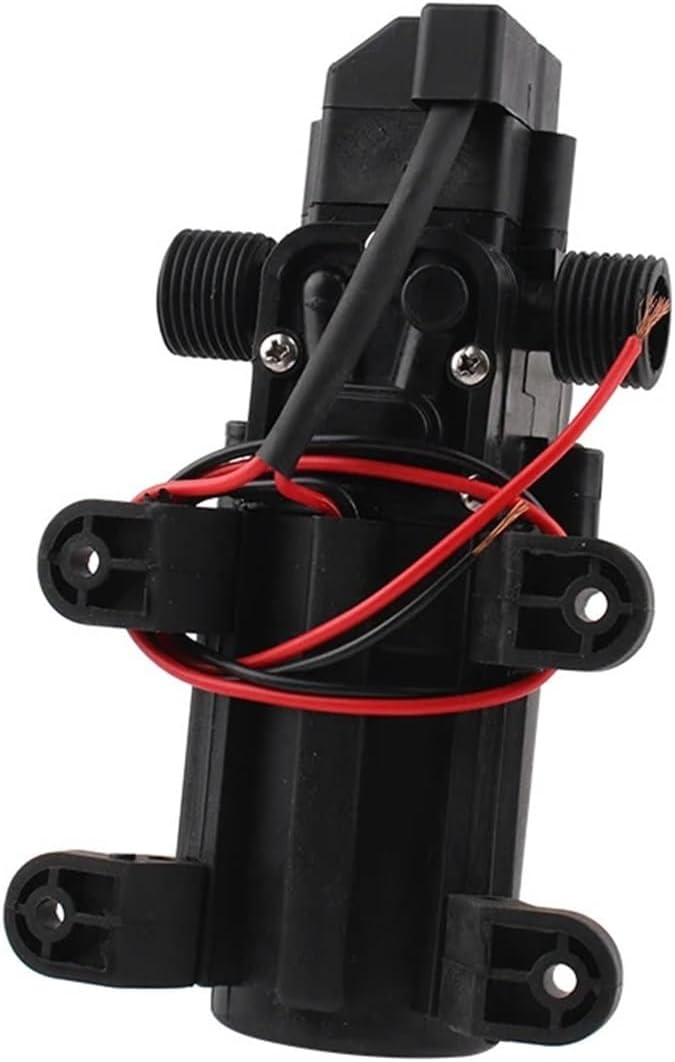 12V 60W 5L/min Agricultural Electric Water Pump Black Micro High Pressure Diaphragm Water Pump Water Sprayer Car Wash(Only D pump)