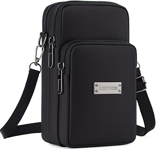 Multipurpose Crossbody Mobile Sling Bag for Men & Women – Waterproof, Adjustable Strap, Travel & Casual Shoulder Bag (Black) Price In India