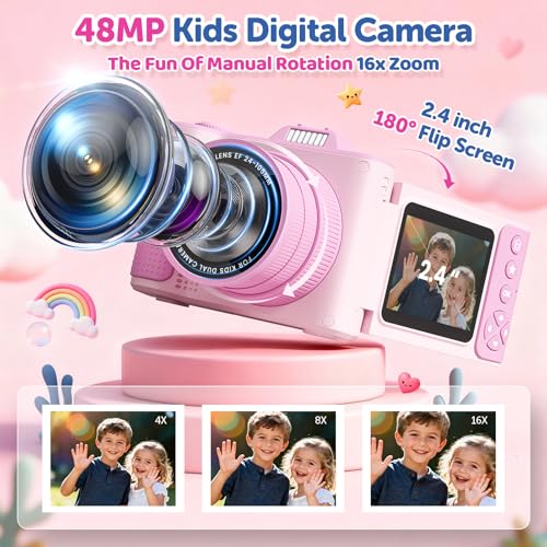 Kids Camera for Boys Girls Ages 3-10 Digital Camera Kids Toy Gifts - image 4
