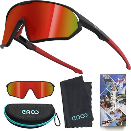 Lunettes de soleil de sport polarisées légères et enveloppantes