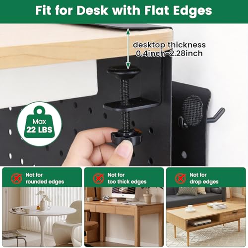 Tiroir sous bureau sans perçage support PC ordinateur rangement latéral - 7