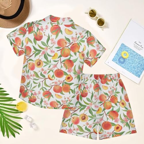 Image of visesunny Little Boys Short Sleeve T-Shirt Beach Shirts Casual Shorts Set Summer Clothes for Kids Outfits