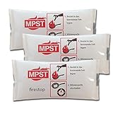 3er-Pack Fettbrand-Feuerlöscher Brandklasse F - MPST Fettbrand-Löschpolster - Neuentwicklung für Fettbrände in Pfanne, Topf, Fritteuse im Haushalt, Küche - Brandschutz-empfehlung zu Rauchmelder