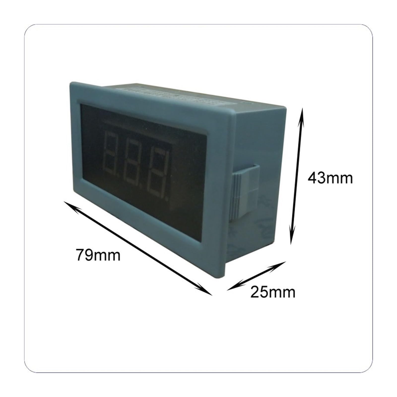 Monitor De Resistencia Con Pantalla LED Roja 5 V CC, Medidor, Comprobador Impedancia, Ohmios, Voltaje Suministro