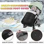 auvstar Winter Fußsack Kinderwagen,Universal Baby Fußsack,Weicher Baby Wintersack,Schlafsack Babywagen,Decke für Kinderwagen,Jogger,Buggy,Kinderbett,wasserabweisende Outdoor Beindecke,0-3 Jahre alt
