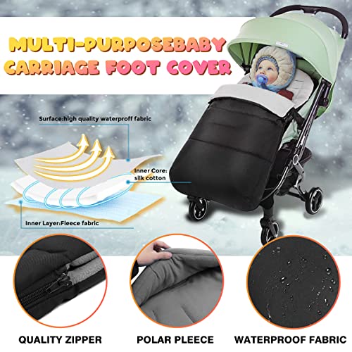 auvstar Winter Fußsack Kinderwagen,Universal Baby Fußsack,Weicher Baby Wintersack,Schlafsack Babywagen,Decke für Kinderwagen,Jogger,Buggy,Kinderbett,wasserabweisende Outdoor Beindecke,0-3 Jahre alt