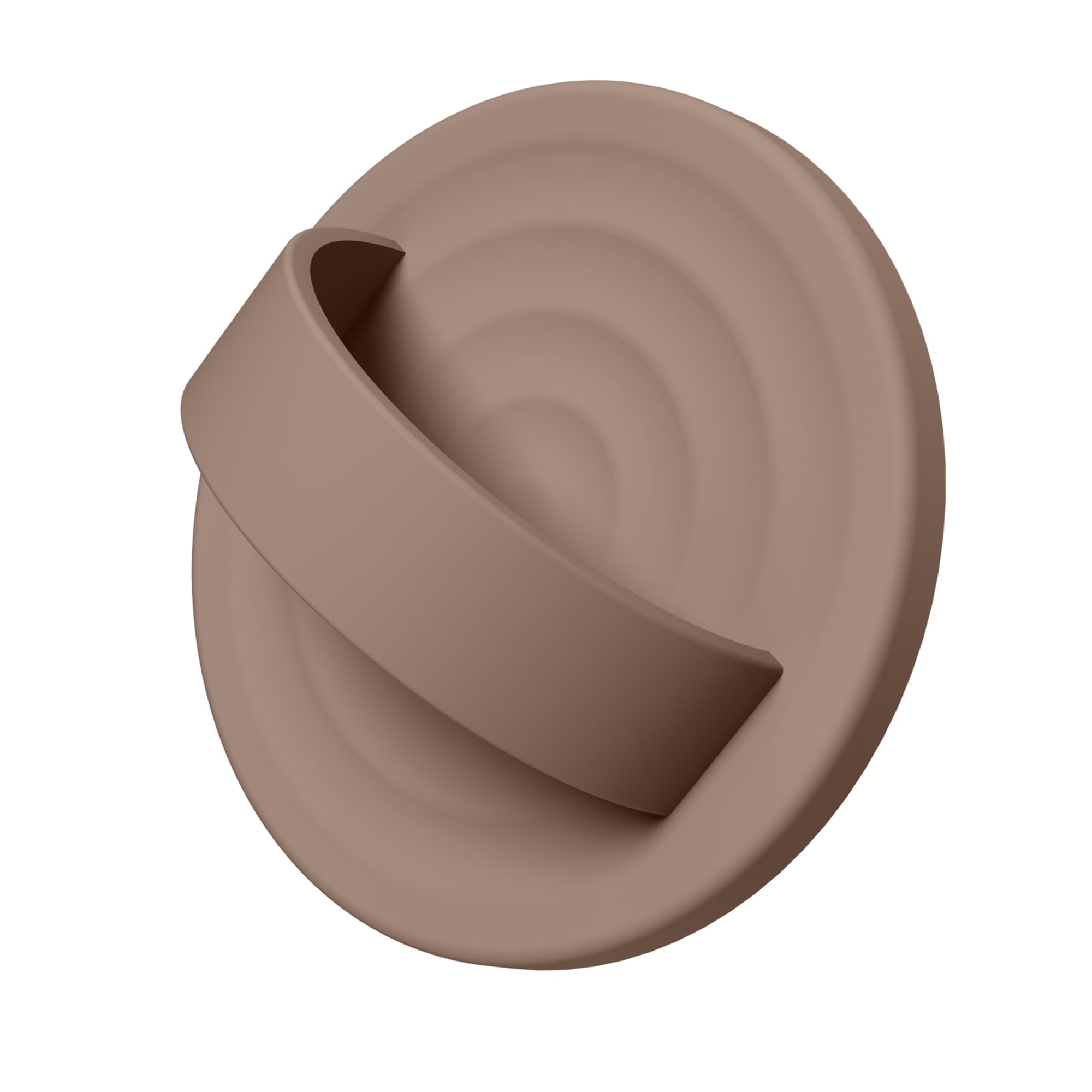 Magnetic Phone Grip for MagSafe, Silicone Ring Grip, Light Brown