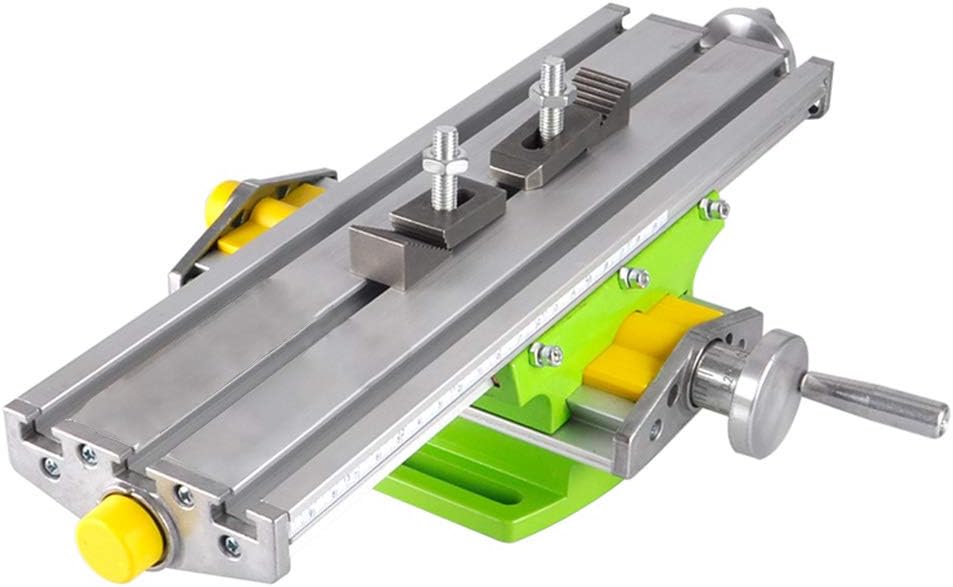 Mini Milling Machine Work Table Vise Portable Compound Bench X-Y 2 Axis Adjustive Cross Slide Table , for Bench Drill Press 13 inches-3.74" (330mm 95mm)