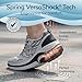 g-defy ION Walking Shoes for Men | Comfortable Orthopedic Shoes for Standing All Day | Patented VersoShock Technology | Wide Toe Box Grey
