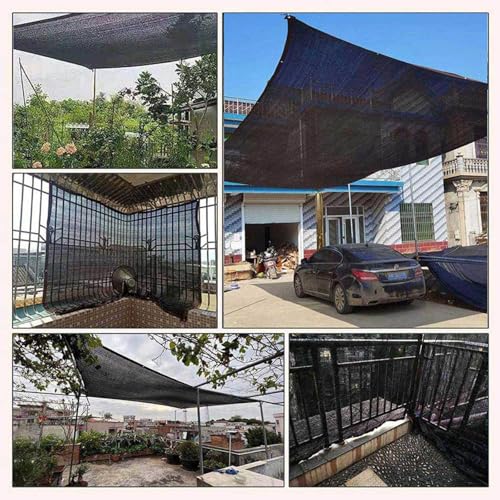 Malla de protección solar rectangular para plantas de patio y flores 6x8m 4