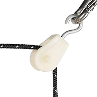 Vista 6 de Polea de plástico pequeña rueda de polea de cuerda para alambre amateur radio, proyecto de marco de polea escolar, 20