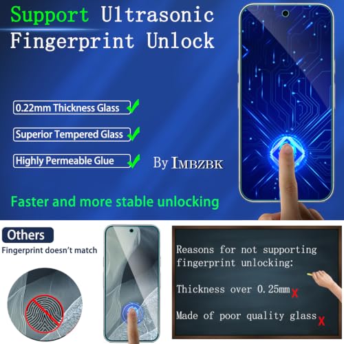 Image of IMBZBK Privacy Screen Protector for Google Pixel 11, 3+3 Pack | 25 Anti Spy, 9H+ Tempered Glass, Military Grade Shatterproof, Auto-Dust Removal, Case Friendly, with Camera Lens Protector