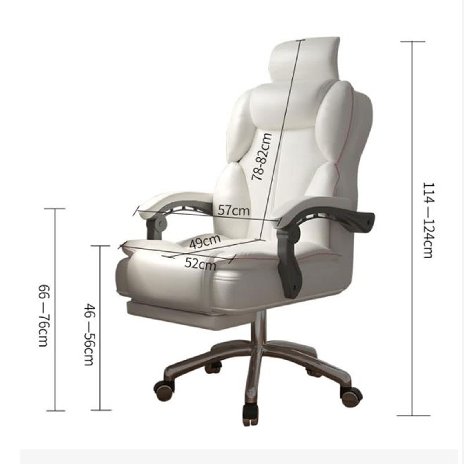 Ergonomiczne krzesło biurowe i fotel gamingowy, regulowana wysokość, miękka sofa do salonu i sypialni, nowoczesny czarny design dla komfortu i stylu