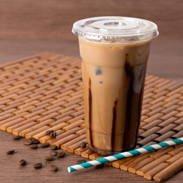 Miniatura 2 de Juego de tazas y tapas desechables transparentes para mascotas  20 onzas  28 unidades  perfecto para fiestas, picnics y bebidas para llevar