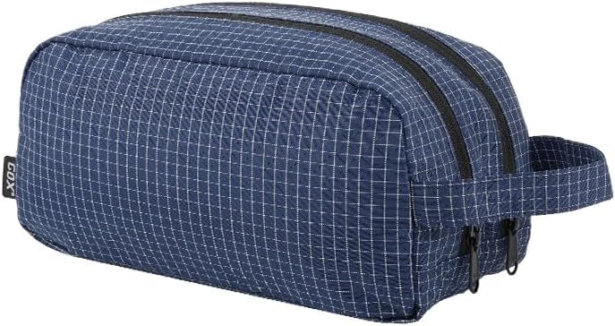 Necessaire de viagem GOX com dois compartimentos e bolso externo, Navy
