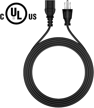 AC Power Cord Compatible with Sony SCPH-1000 SCPH-5000 5500 7000 7500 9000 PlayStation 1 PS1
