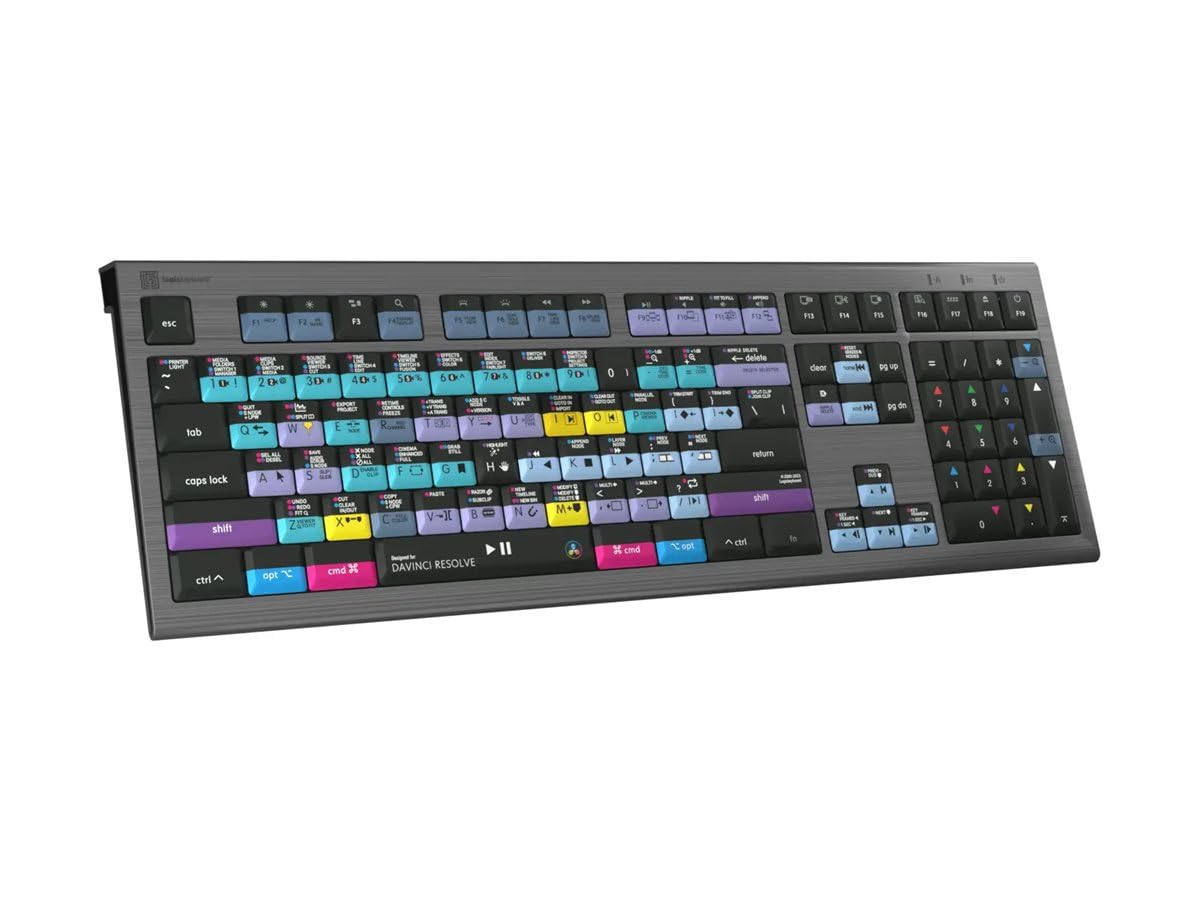 Logickeyboard Davinci Resolve Astra 2 DE Mac Tastatur