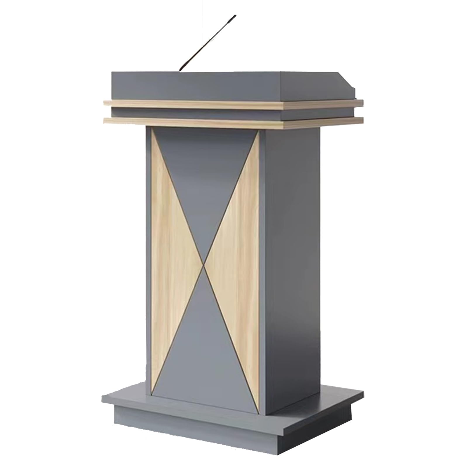 Podio regolabile in legno per scuole ed eventiScrivania portatile per insegnanti con sistema audio integratoIdeale per presentazioni e conversazioni in pubblico (colore: A3)