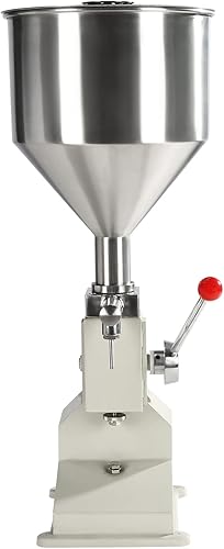 Miniatura 7 de Máquina de llenado de líquidos manual, máquina de llenado de pasta de 0.18-1.76 oz con tolva Máquina de llenado de líquidos de pasta de acero