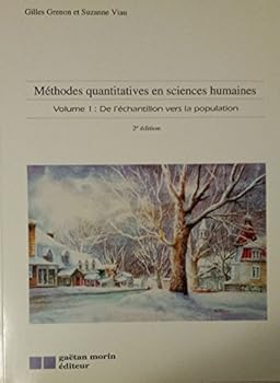 Paperback Methodes quantitatives en sc.hum. v1 [French] Book