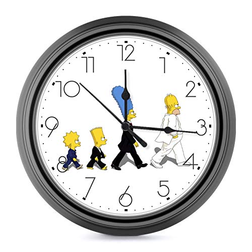シンプソンズ 壁掛け時計 掛け時計電池式 おしゃれ 円形 静音 ウオールクロック インテリア 部屋装飾 贈り物 玄関 インテリア壁飾り