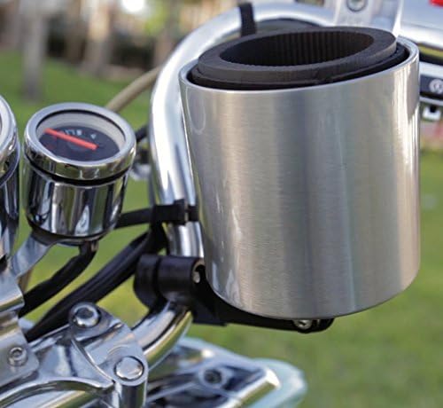 Miniatura 5 de Kroozie Soporte para botellas de bicicleta de lujo, universal, de acero inoxidable, para manillares, para barras verticales o en ángulo y bebidas de